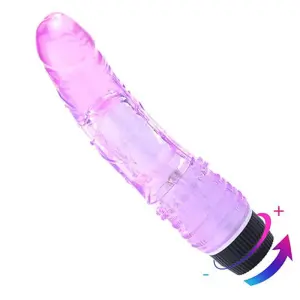 Import Jelly Realistic Vibrating Dildo 7.5 Inch