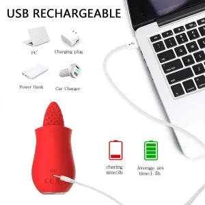 Custom Licking Tongue Vibrator 10 Modes