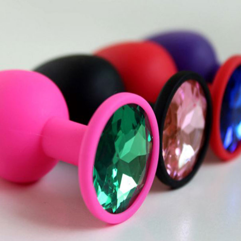 Bespoken Anal Butt Plug Jewelled Round Silicone - Image 4