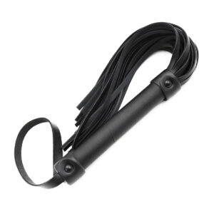 ODM Black Skip Whip Bondage Leather Whip