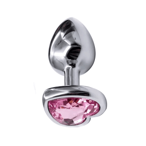 Wholesaler Heart Silver Metal Anal Butt Plug
