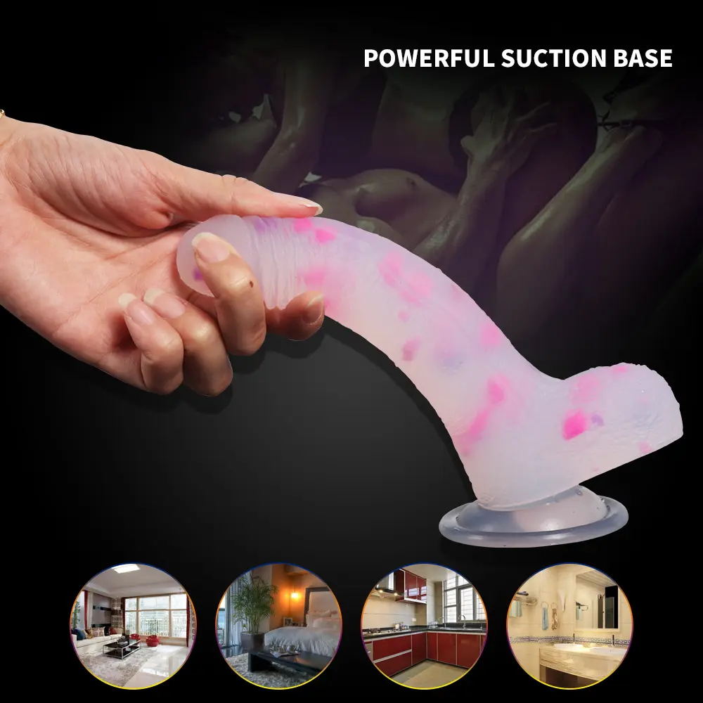 Dildo Supplier Realistic Silicone Jelly Dildo 7.09 Inch - Image 4