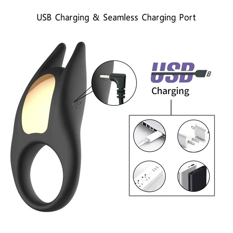 Adult Toy 10 Modes Vibration Cock Ring - Image 4