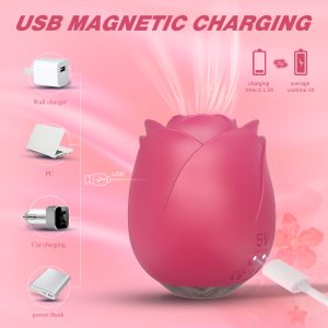 Custom Rose Rechargeable Clitoral Stimulator Vibrator
