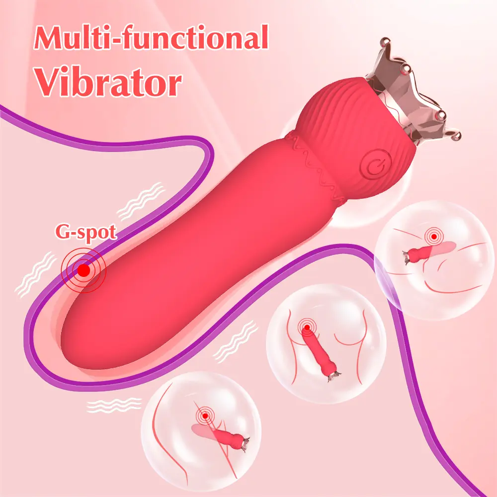 OEM Bullet Vibrator G-spot Rechargeable Crown vibrator - Image 3