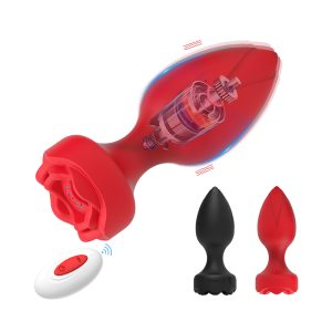 Chinese Adult Products Rose Anal Plug vibrator