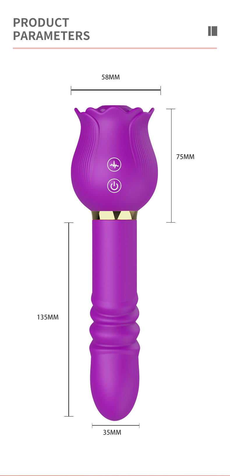 vibrator rose shaped