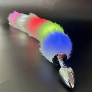 Fox Tail Anal Plug Distributor Flash Light Cosplay 3 size
