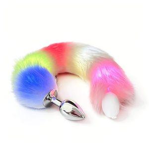 Fox Tail Anal Plug Distributor Flash Light Cosplay 3 size