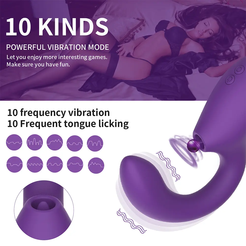 Tongue sucking vibrator