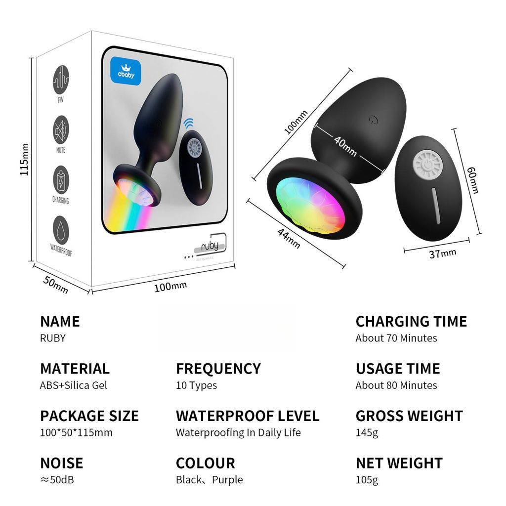 Glow-in-the-dark anal plug
