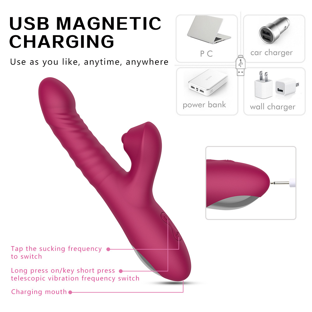 Personalised Telescopic Dildo Thrusting Vibrators