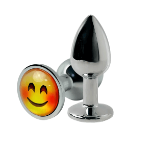 Manufacturer Metal Butt Plug with Smile Face