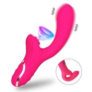 Womens Sucking g spot clitoris 2 in 1 Clit Sucking dildo vibrator