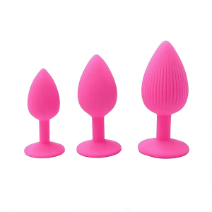 Manufacturer Silicone Butt Plug 3 size Anal Plugs