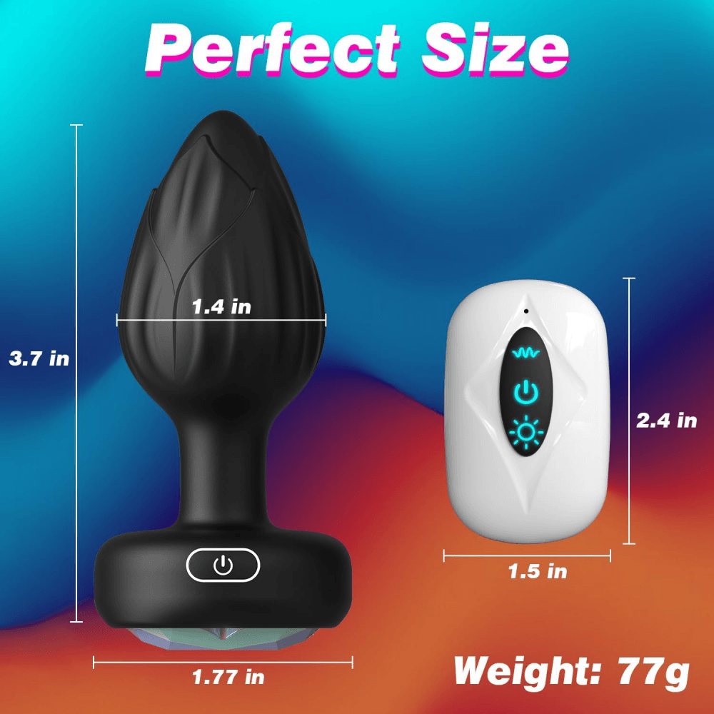 Adult novelty glow butt plug