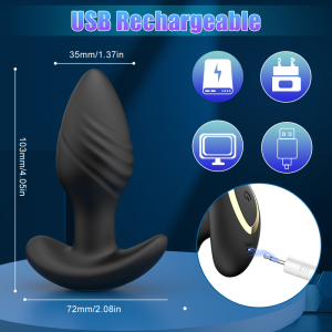 Customize App Control Anal Plug Vibrator