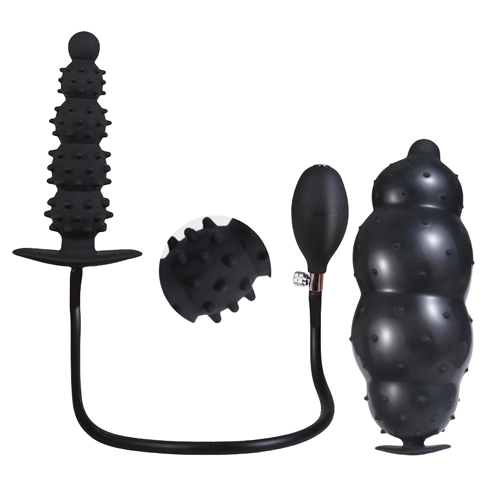 Inflatable anal plug