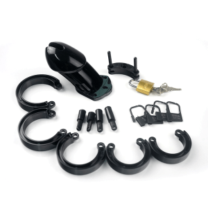 OEM Resin Male Chastity Cage Devices with 5 Size Rings