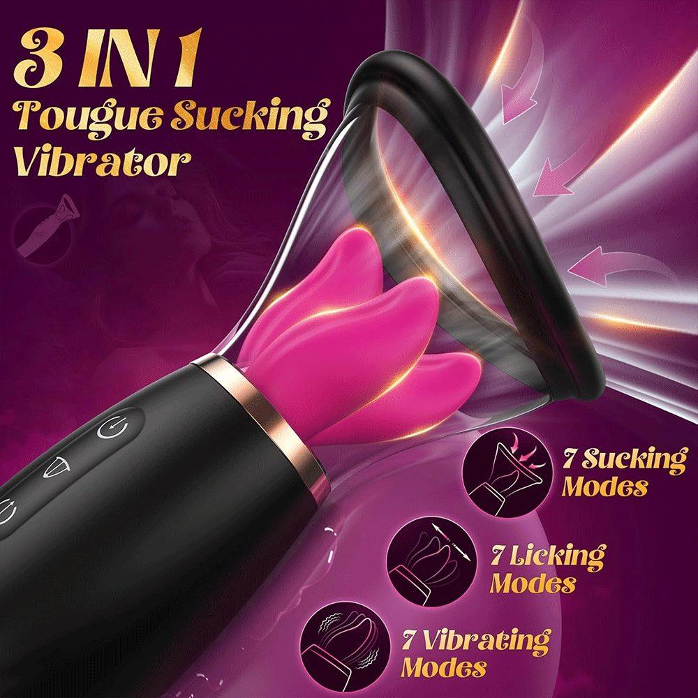 China Adult Product Tongue Licking Vibrator