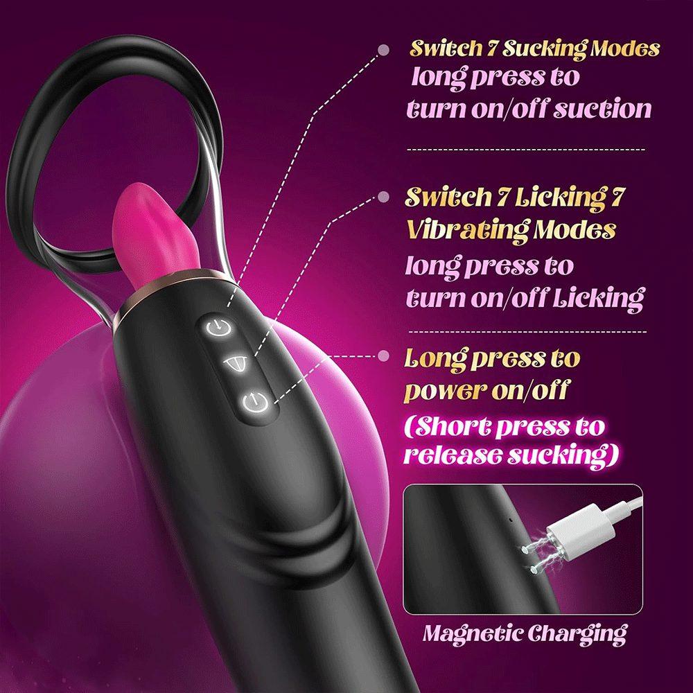 China Adult Product Tongue Licking Vibrator